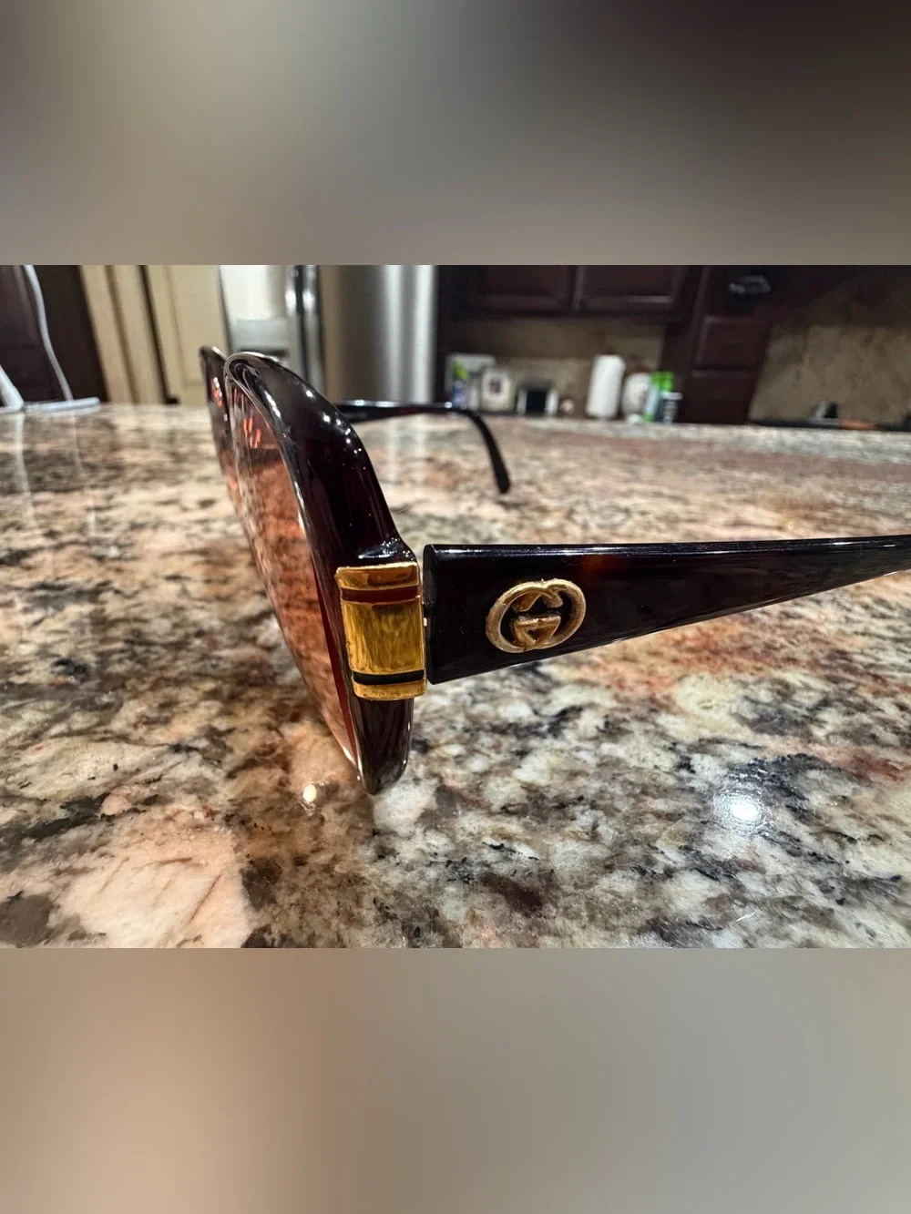 Gucci Women’s Oversized Tortoiseshell Prescription Sunglasses - Brown Lenses